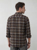 Classic Regular Fit Checkered Shirt | Brown