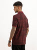 Slim Fit AOP Polo T-Shirt | Wine