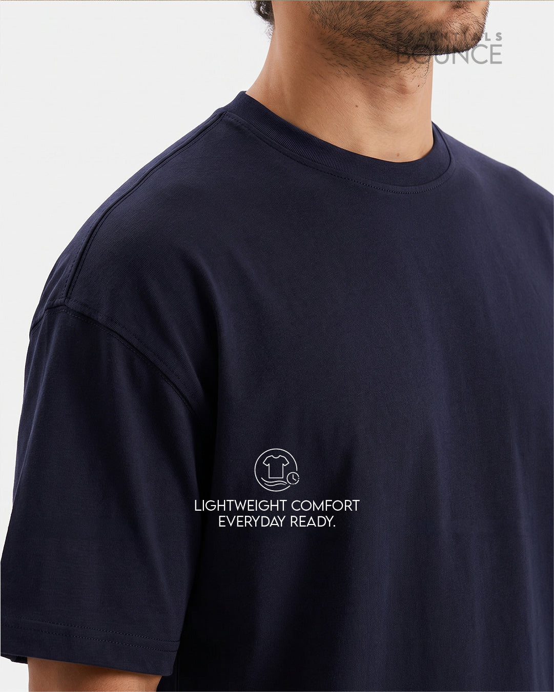 No Brainer Bounce Oversized T-Shirt | Essential | Navy Blue
