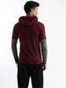 Hooded Blocked Sleeve T-Shirt