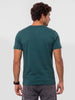 Slim Fit Placement Printed T-Shirt | Dark Green