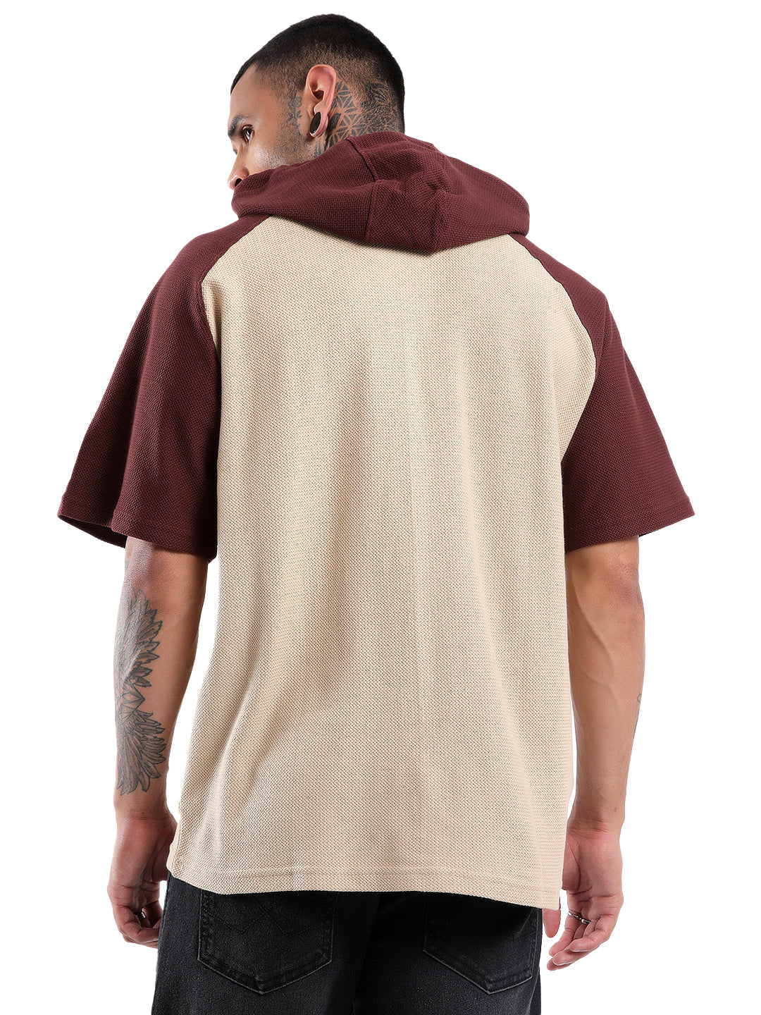 Two Tone Hooded T-Shirt