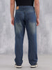 Men's Casual Anti Fit Jeans | Dark Stone