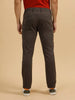 Solid Slim Fit Trouser | Brown