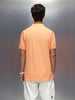 Wrogn Men's Casual All-Over-Printed Polo T-shirt | Orange
