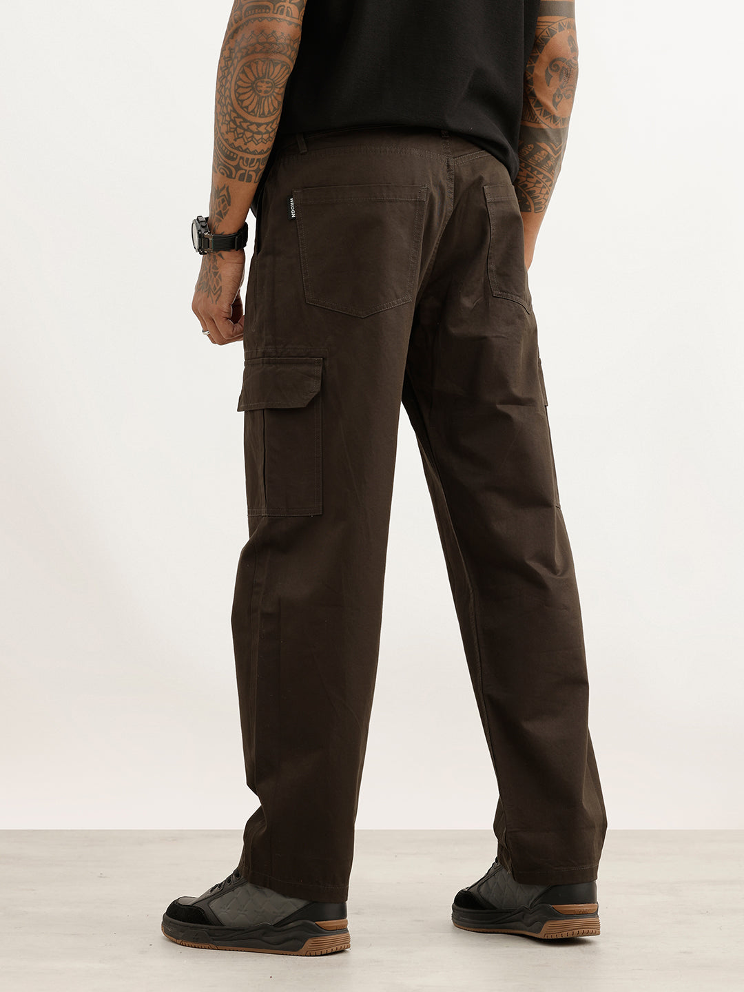 Classic Solid Cargo Trouser | Dark Grey