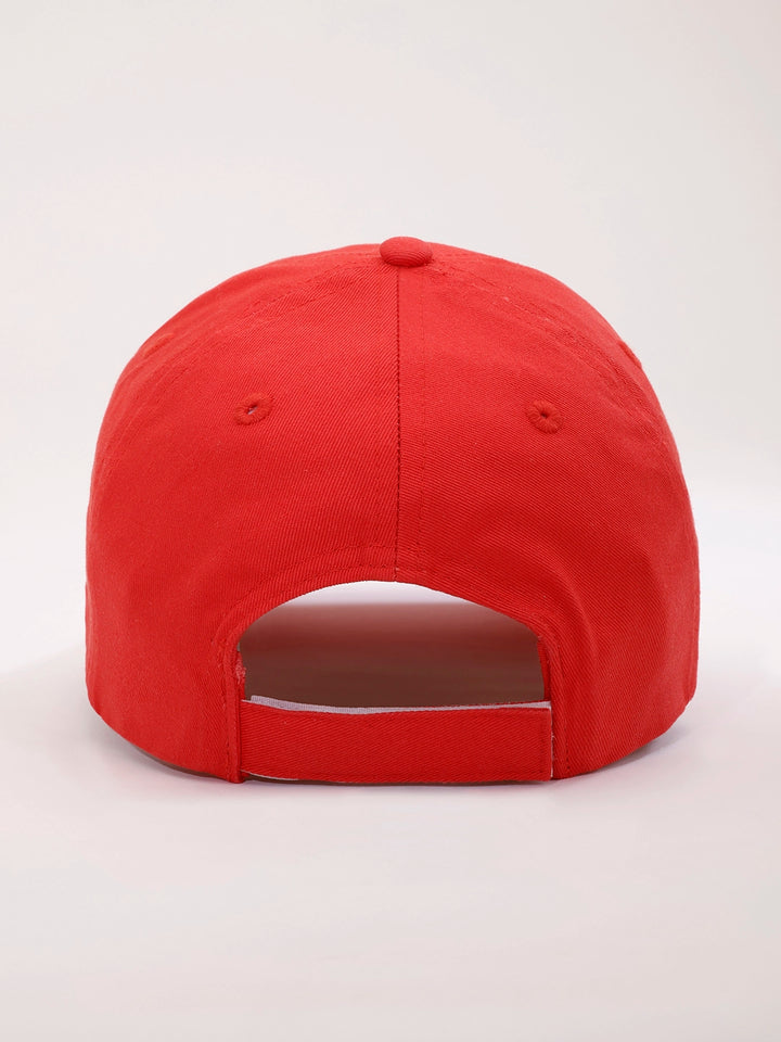 Printed "Disrupt" Graphic Cap | Red
