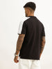 Slim Fit Contrast Sleeve Polo T-Shirt | Black