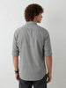 Slim Fit Solid Full Sleeve Shirt | Grey