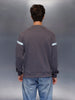 Sporty Classic Stripe Sweatshirt | Grey