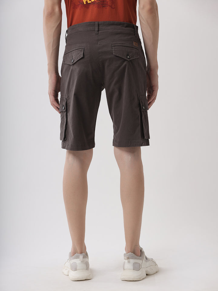 Classic Grey Denim Shorts