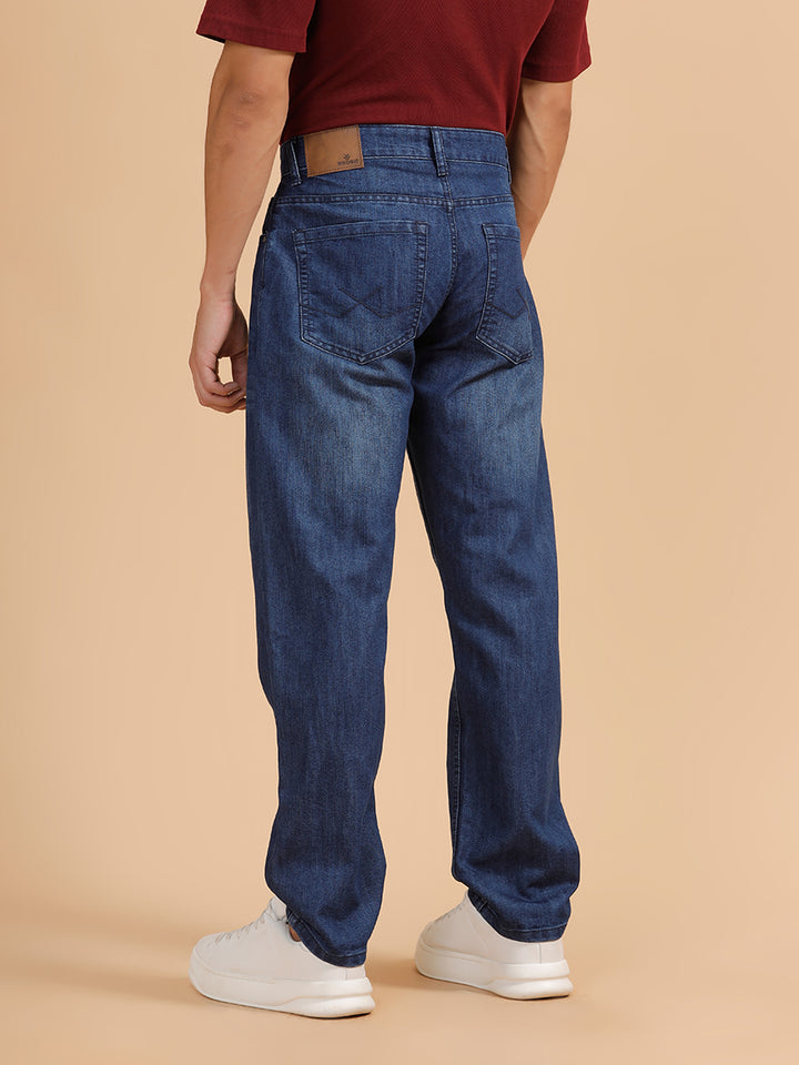 Heavy Fade Anti Fit Jeans | Dark Blue