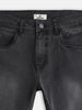 Light Fade Skinny Crop Jeans | Dark Grey