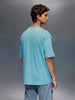 Wrogn Branded Oversized Casual Tee |  Teal