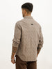 Comfort Fit Textured Full Sleeve Shirt | Pink