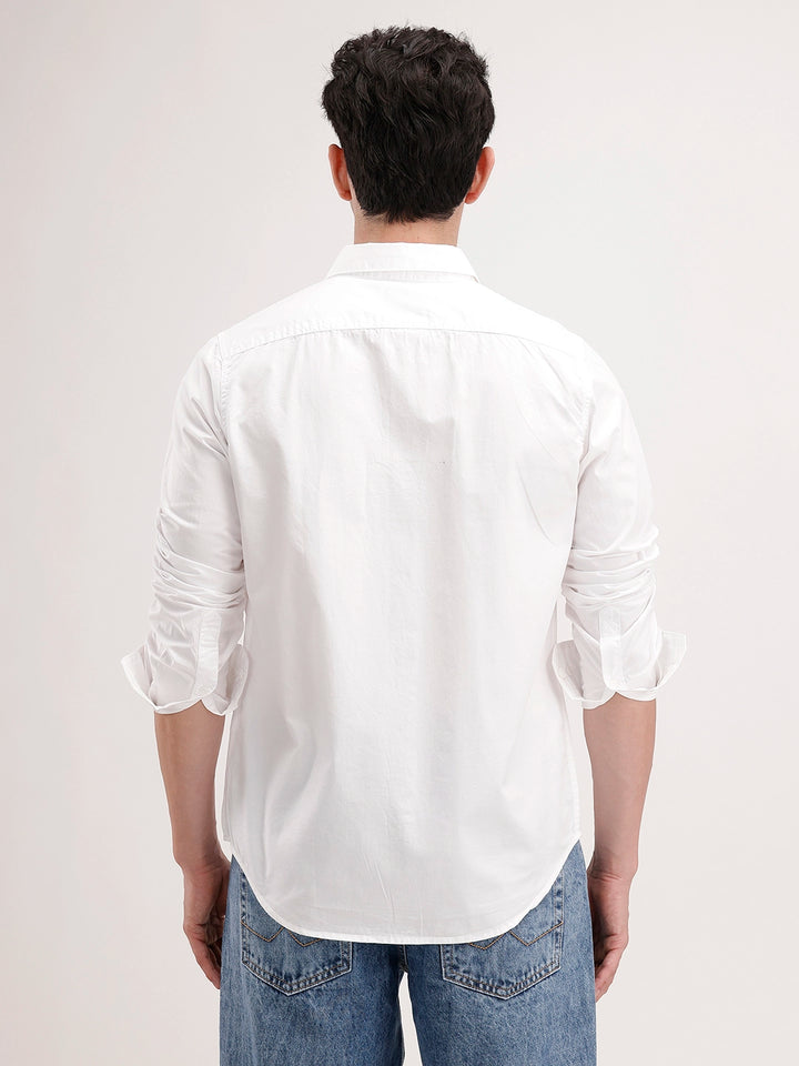 Regular Fit Printed Shirt | White