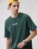 Relax Printed Green Oversized T-Shirt