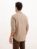 Solid Regular Fit Full Sleeve Shirt | Brown | WWSH9154F