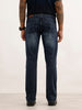 Faded Straight Fit Denim Jeans | Blue