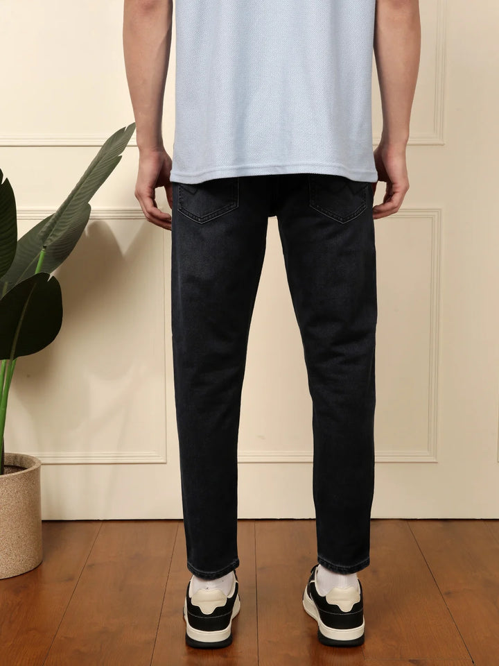 Solid Dark Blue Skinny Fit Denim Jeans