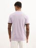 Classic Contrast Sleeves Polo T-Shirt | Purple | WWTS248F