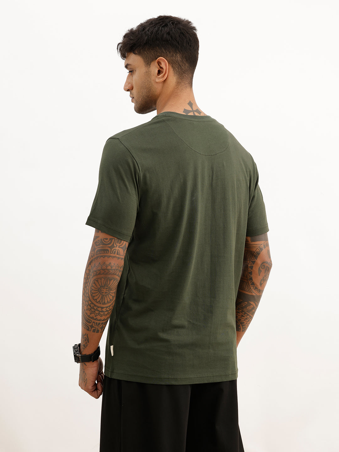 Core Basics Slim Fit T-Shirt | Essential  | Olive