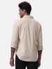 Plain Beige Casual Shirt