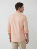 Solid Regular Fit Full Sleeve Shirt | Orange