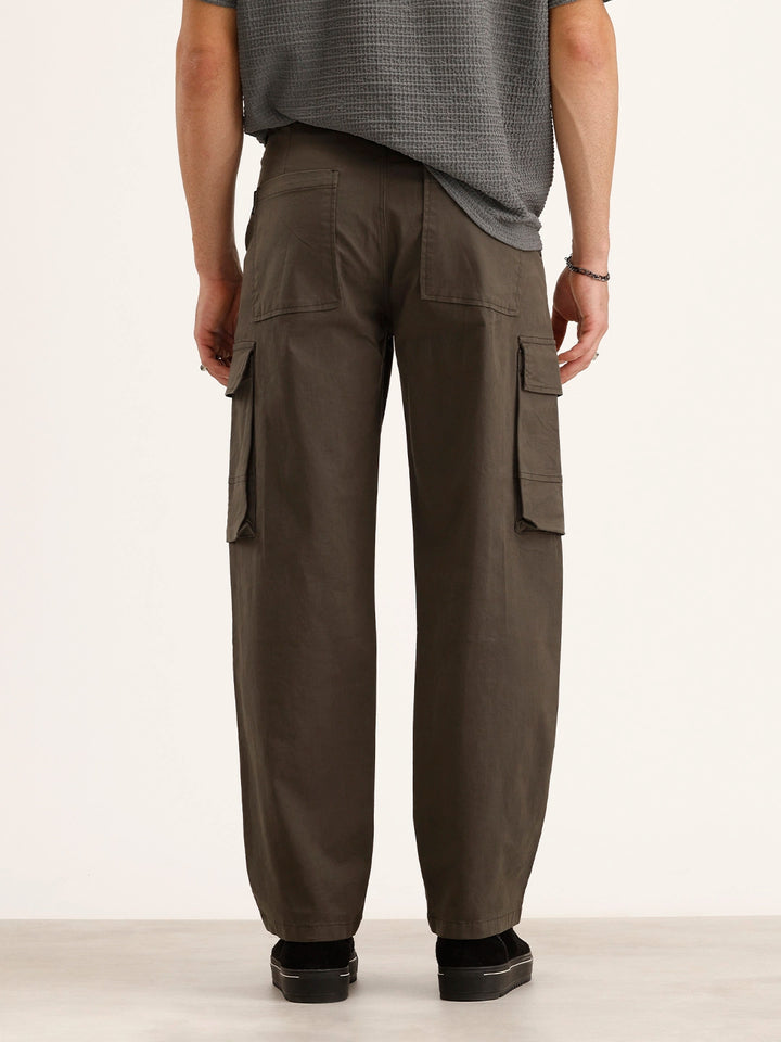Loose Fit Cargo Trouser | Olive