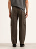 Loose Fit Cargo Trouser | Olive