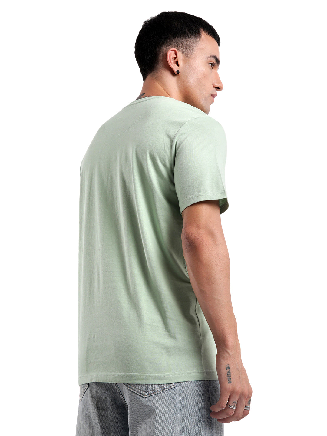 Light Green Crew Neck T-Shirt