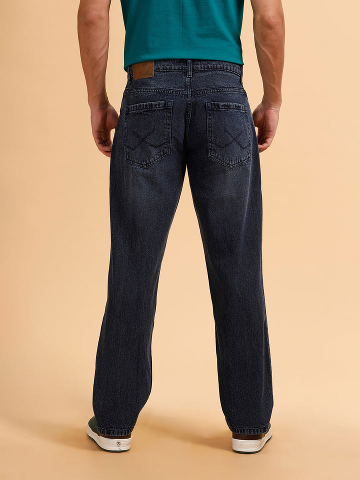 Solid Light Fade Anti Fit Jeans | Dark Blue