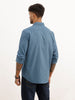 Solid Regular Fit Full Sleeve Shirt | Blue