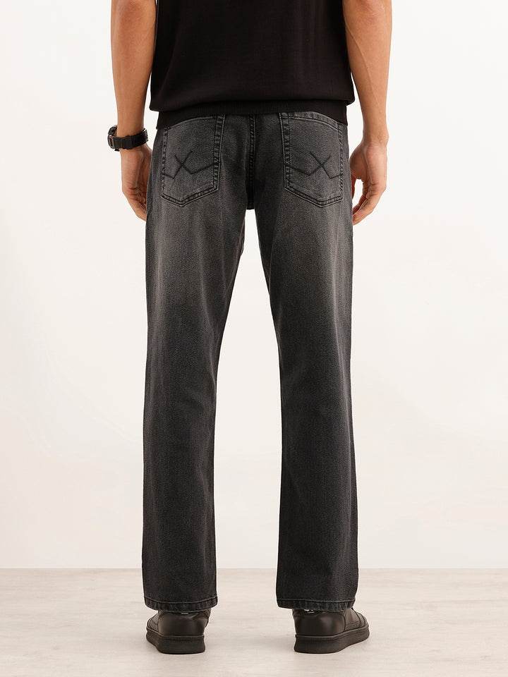 Faded Anti Fit Denim Jeans | Dark Grey