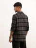 Checkered Slim Fit Full Sleeve Shirt | Black