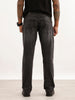 Faded Straight Fit Denim Jeans | Dark Grey