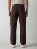 Loose Fit Denim Cargos | Brown
