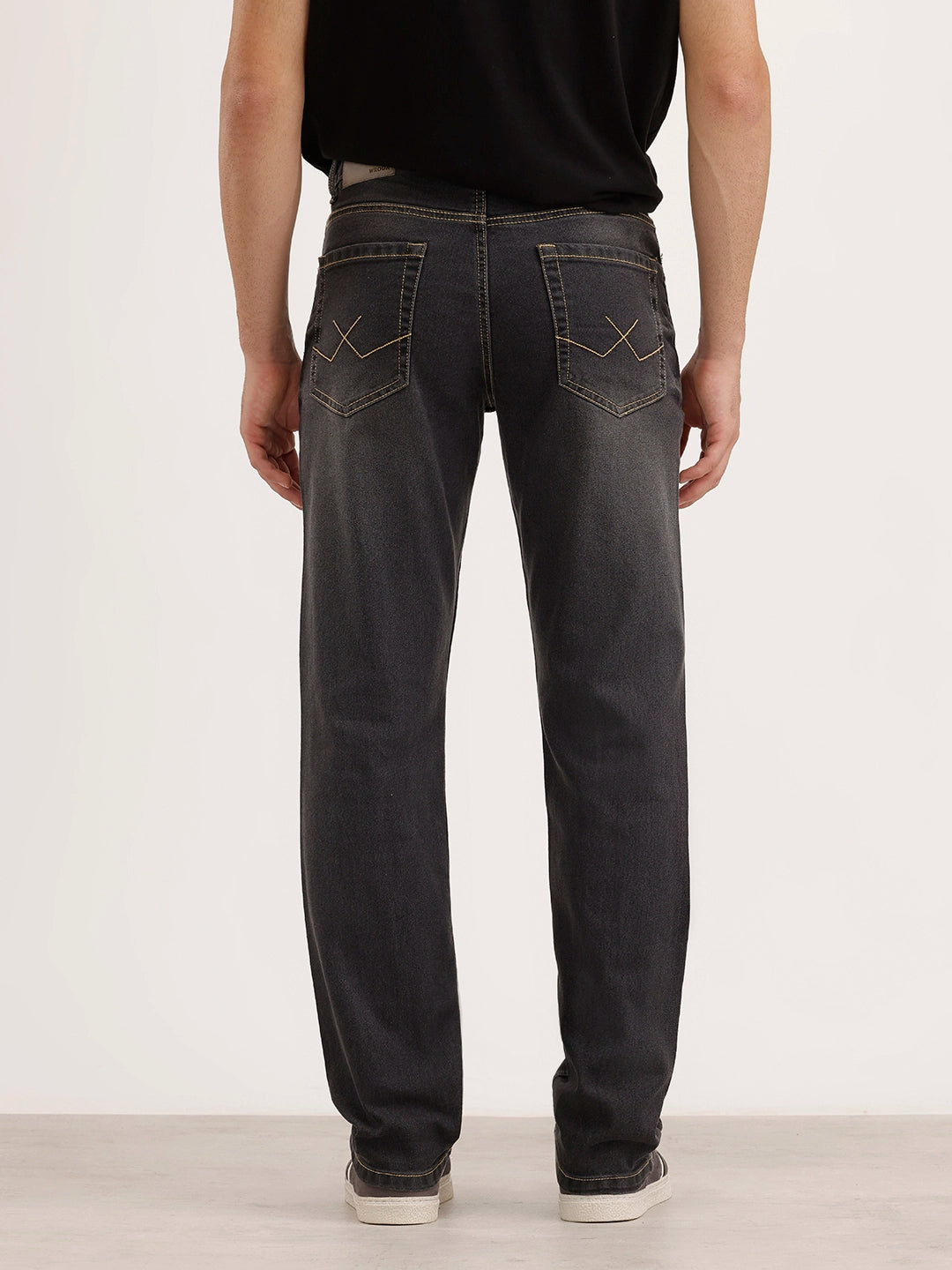 Straight Fit Denim Jeans | Grey