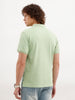 Slim Fit Placement Printed Polo | Green