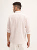 Slim Fit Textured AOP Shirt | Pink