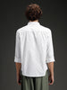 Abstarct aop printed casual comfort fit shirt | White