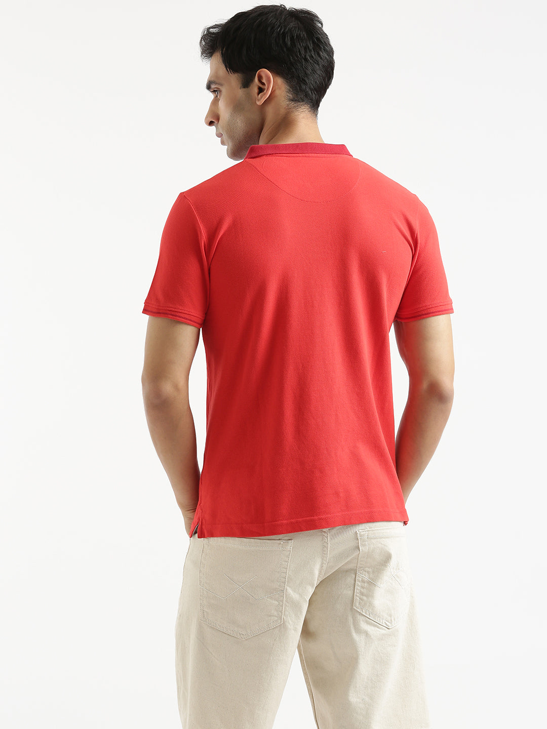 Colour-Blocked Polo T-Shirt
