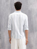 Herrinbone Stripe Light Weight Shirt | Blue