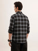 Textured Regular Fit Double Pocket Shirt | Black