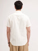 Slim Fit Textured Half Sleeve Shirt | Yellow