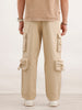 Loose Fit Cargo Trouser  | Beige