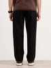 Pleated Loose Fit Denim Jeans | Black