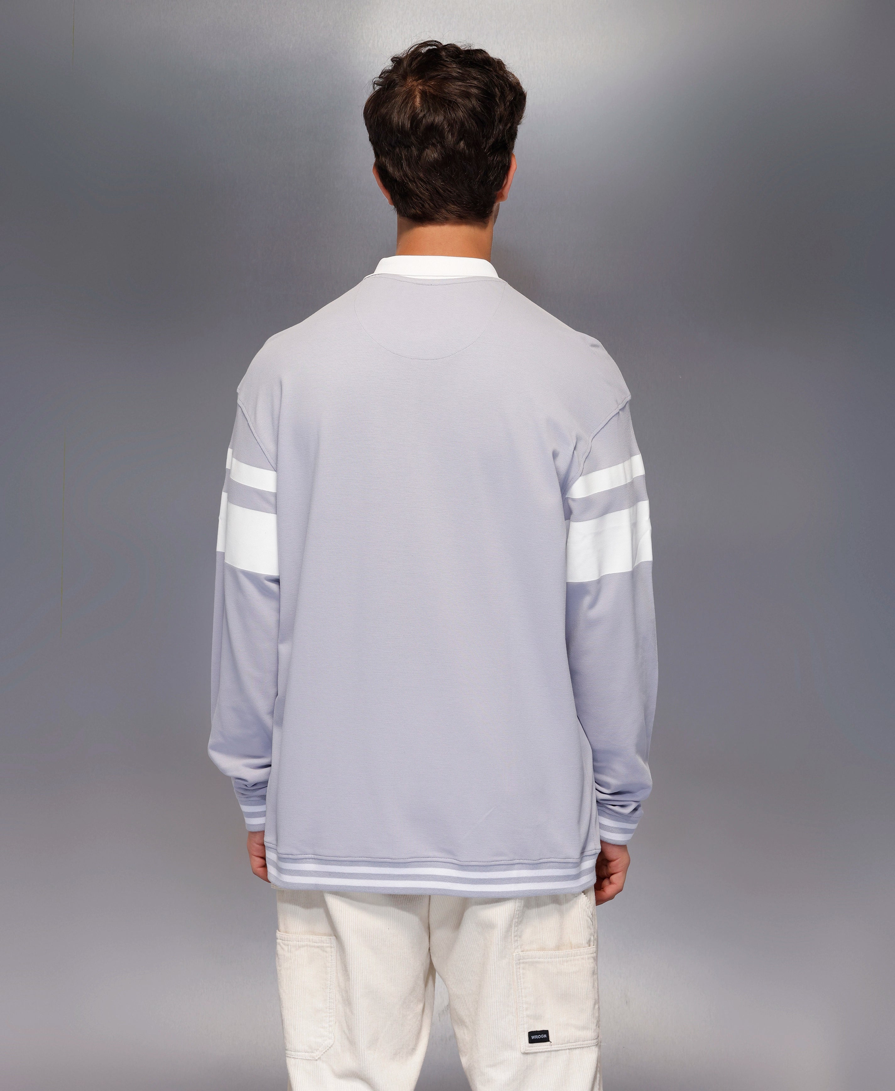 Classic Long Sleeve Polo T-Shirt | Purple