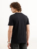 Placement Printed Slim Fit T-Shirt | Black