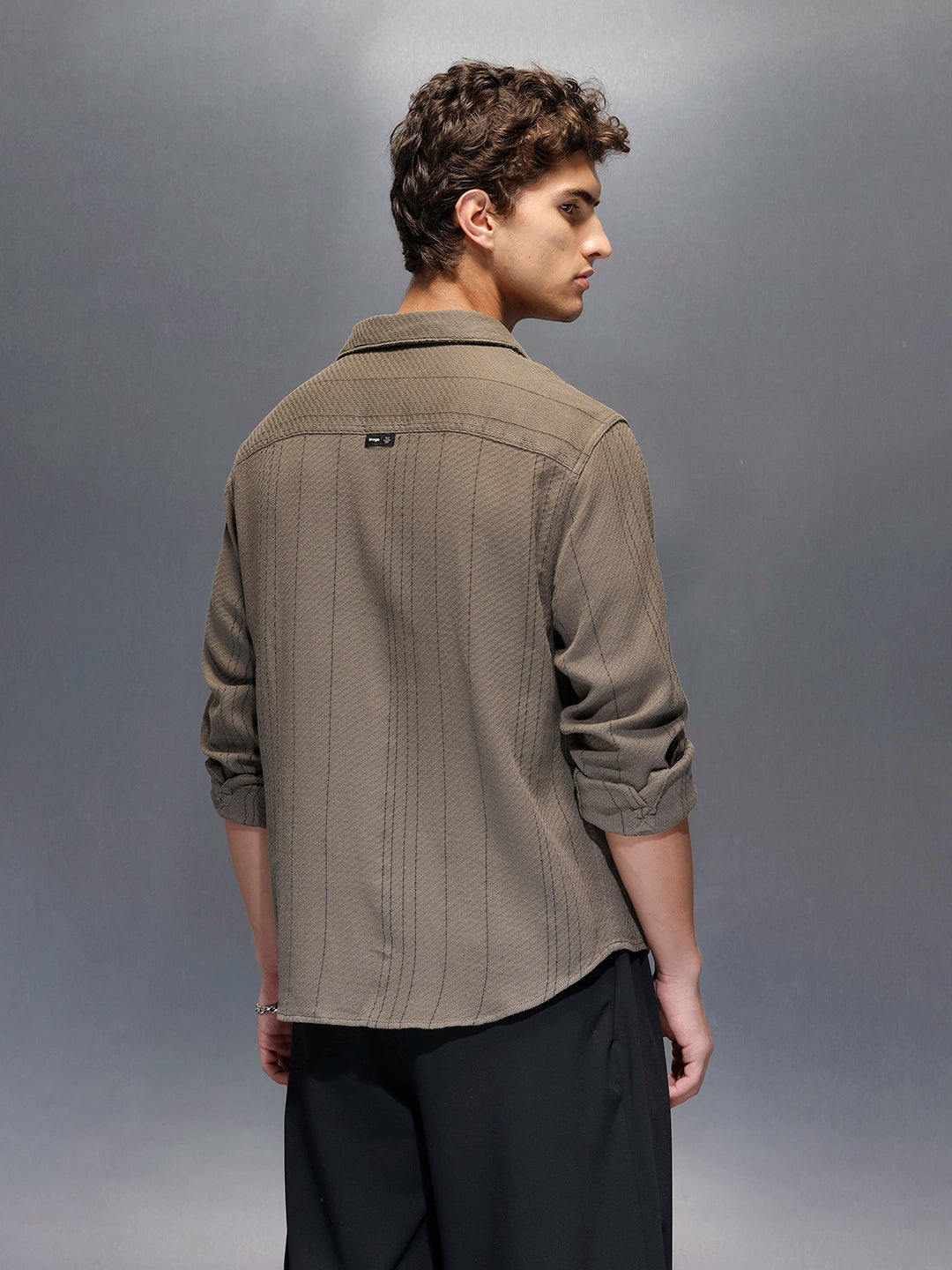 Men's Comfort Fit Casual Shirt  |  Grey